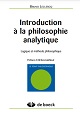 Introduction à la philosophie analytique. La logique comme méthode